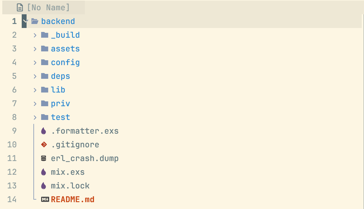 Folders structure